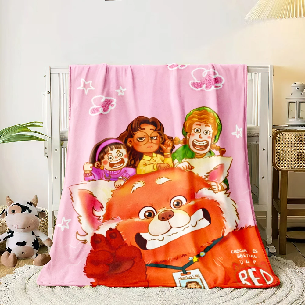 Turning Red blanket, Lightweight Flannel Throw for Sofa,Bed,Travel,Camping,Livingroom,Office,Couch,Chairs, and Beds