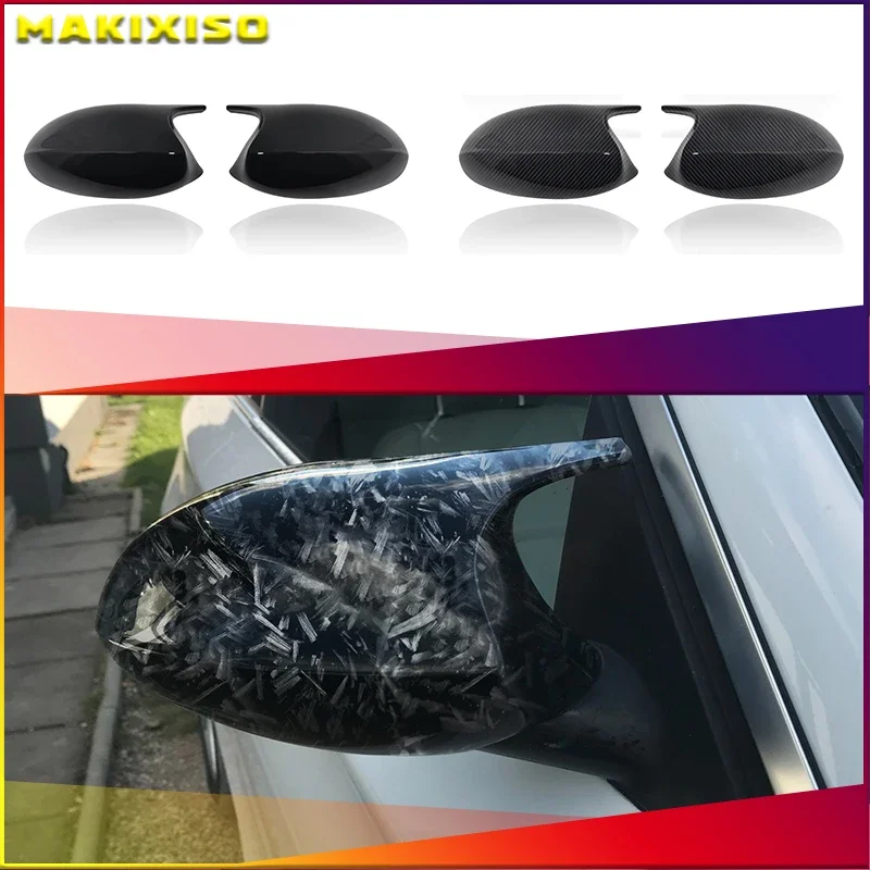 2Xmirror Cover E90 Car Side Door Rearview Side Mirror Cover Cap For Bmw E90 E91 2005-2007 E92 E93 2006-2009 M3 Style E80 E81 E87