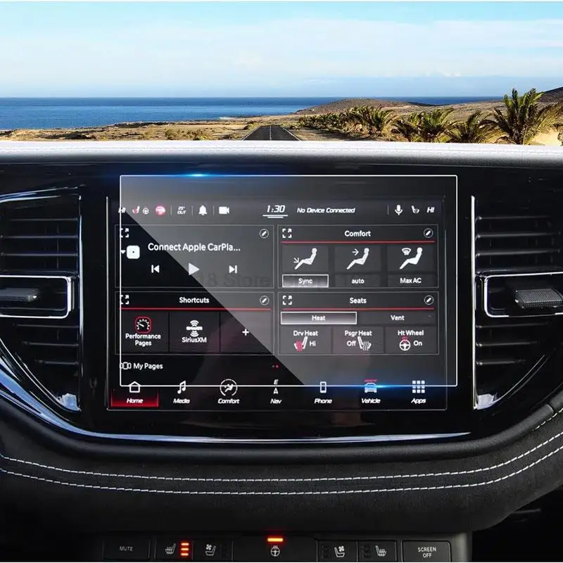 

Защитная пленка для экрана из закаленного стекла для Dodge Durango 2021 2022 10,1 дюйма, Автомобильный Центр GPS-навигации, аксессуары для защиты от царапин