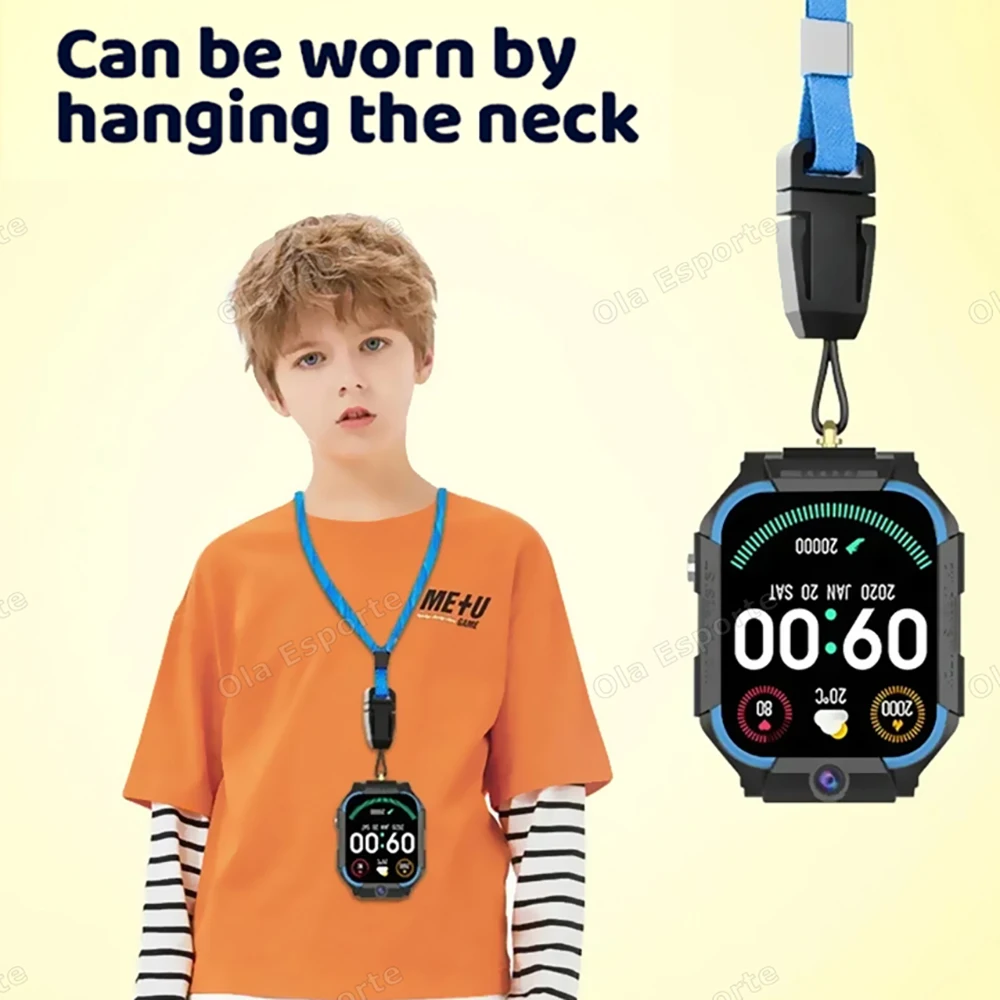 For Android IOS Kids 5G Smart Watch SOS GPS Location Sim Card Call Camera Child Smartwatch 1.83” Waterproof Watches Gifts 2025