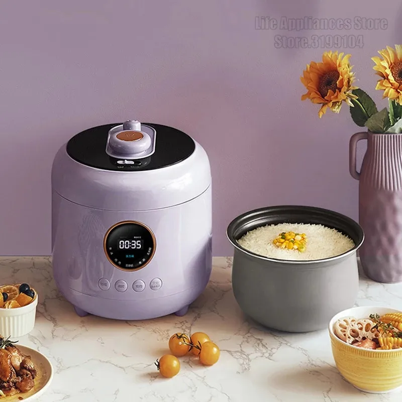 DAEWOO Electric Pressure Cooker 4L Household Rice Cooker With 2 Liners 12H Appointment Multifunctional For Home 70Kpa