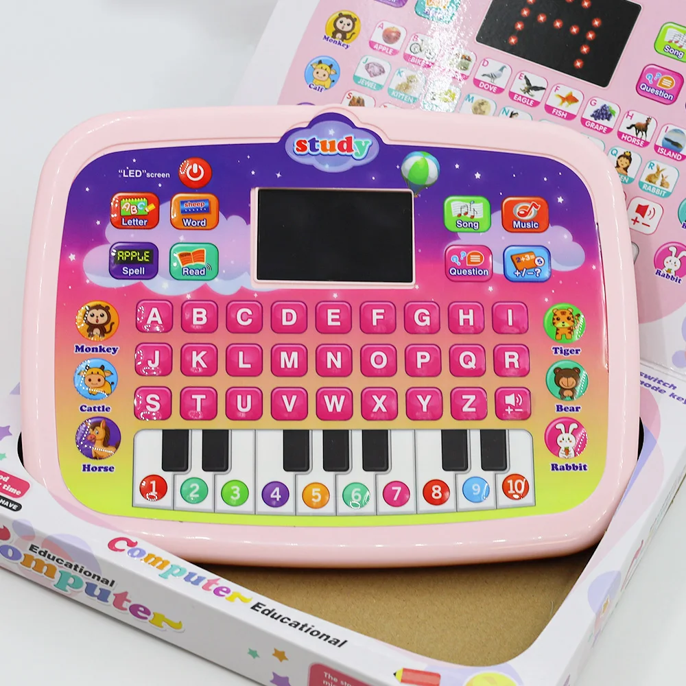 Educational Learning Machine Toys Children Electronic Study Game Laptop Computer Preschool Language Education Toys For Toddler 4