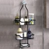 Shower Caddy Over the Head Hanging Shower Caddy with Hooks, Shower Head Caddy with Soap Basket, Hanging Shower Shelves 1