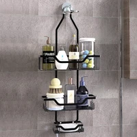 Shower Caddy Over the Head Hanging Shower Caddy with Hooks, Shower Head Caddy with Soap Basket, Hanging Shower Shelves 1