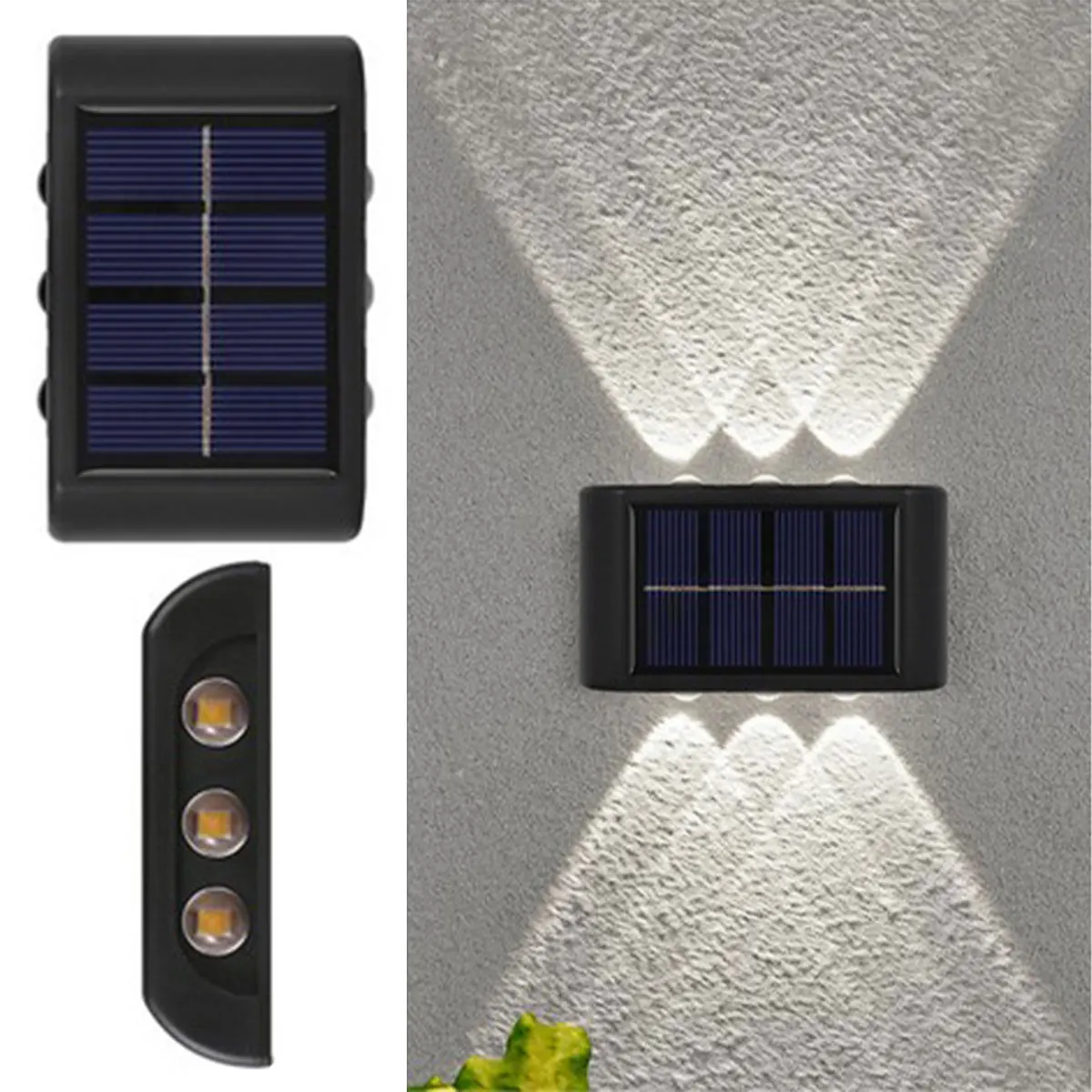 6 LED solar light outdoor lighting wall washer led light wall decor porch light external sconce solar light solar led street light