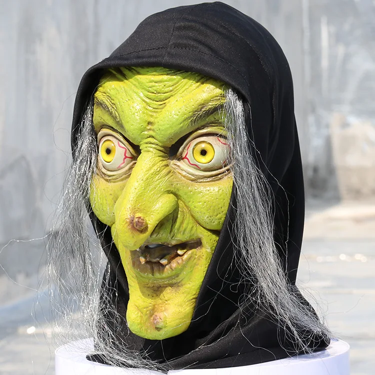 Máscara De Halloween Adulto Horror Velho Bruxa Assustadora Monstros De  Látex Festa De Cabeça De Carnaval Cosplay Maske Capacete