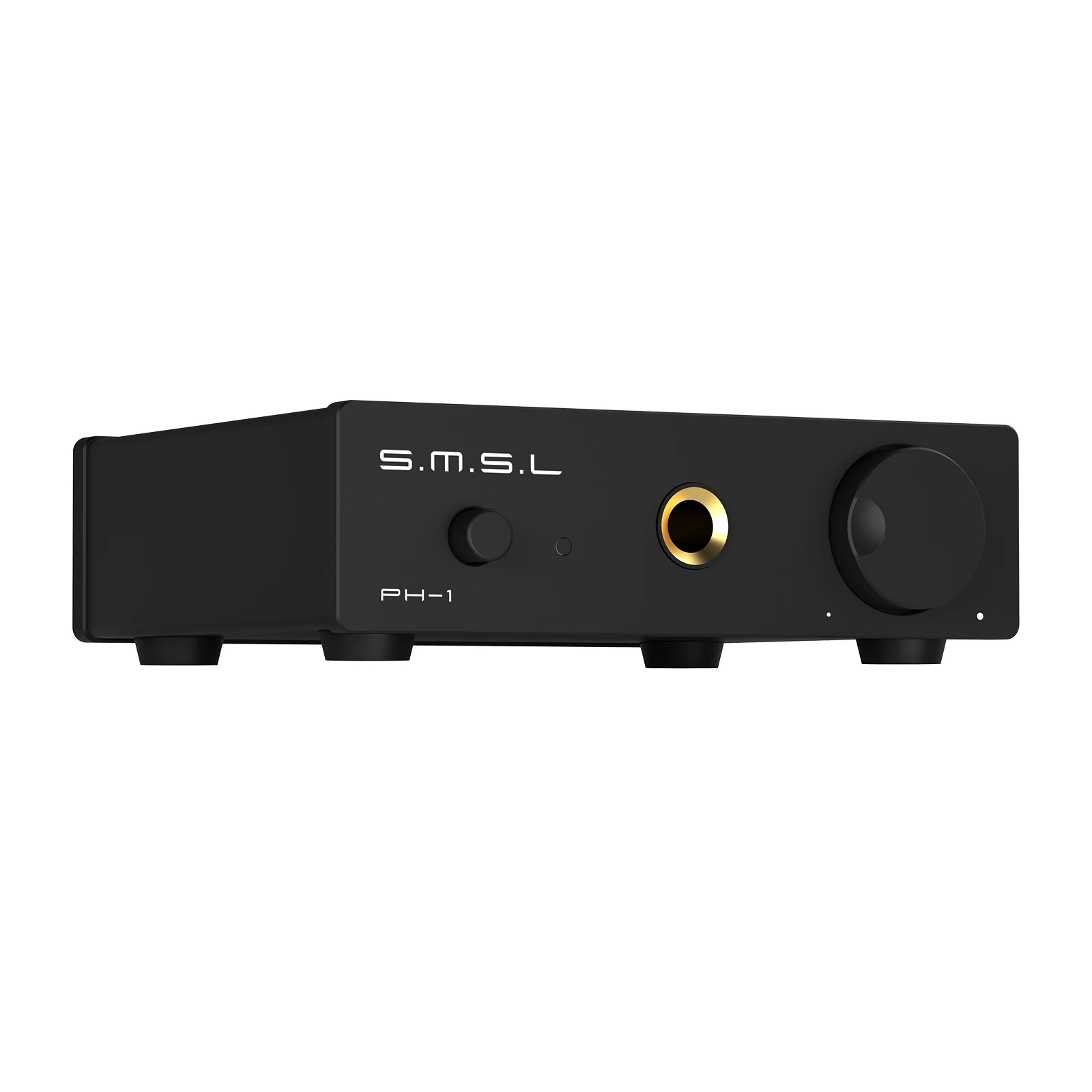 SMSL PH-1 고음질 MM 포노 앰프 (내장형 헤드폰 앰프 포함) 초저왜곡 46dB 골드 게인 오디오 애호가용