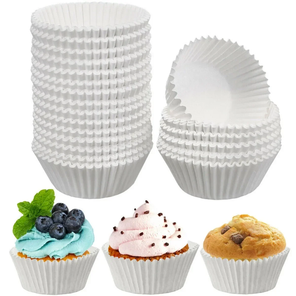 Dessert Baked Pastries Cupcake Covers Kitchens Accessories Cake Stand Kitchen Utensils Chocolate Cup Mold 100 Piece Set Pastry
