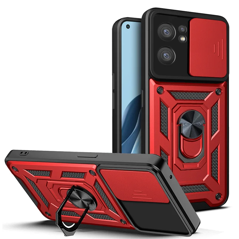 Funda Para OPPO Find X5 Lite 5G - Antigolpes Con Anillo Magnético - PC + TPU - Soporte 360°