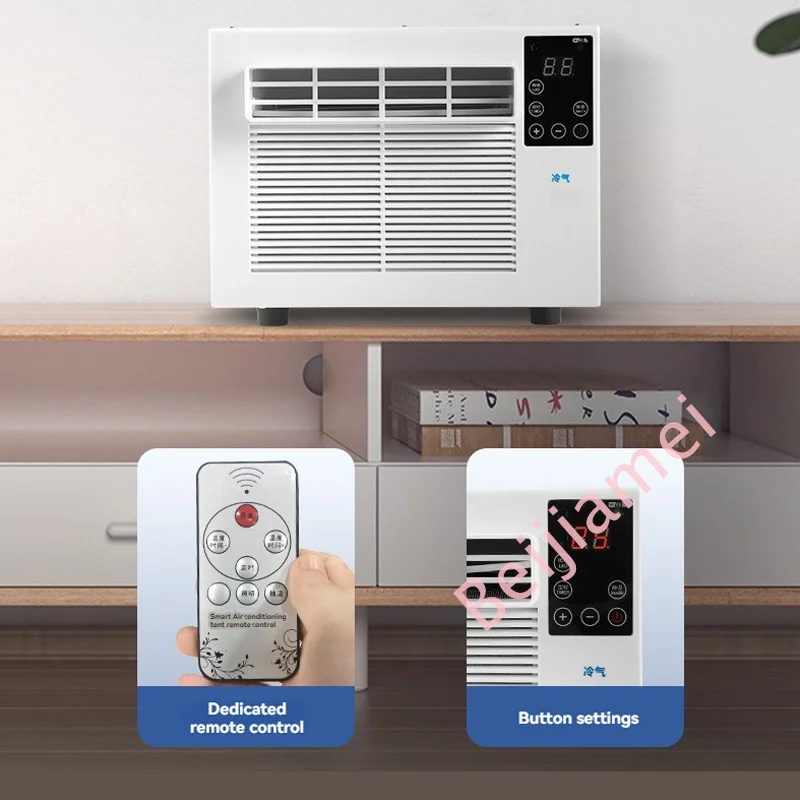 220V/110V Home Air Conditioner Mobile Air Conditioning With Smart Remote Control For Outdoor Camping Car Kitchen 5