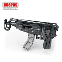 Creative MOC Scorpion Pistol Model Building Blocks WW2 Military Weapon Firearms Series DIY Bricks Gun Toys For Boys Adult Gifts 1