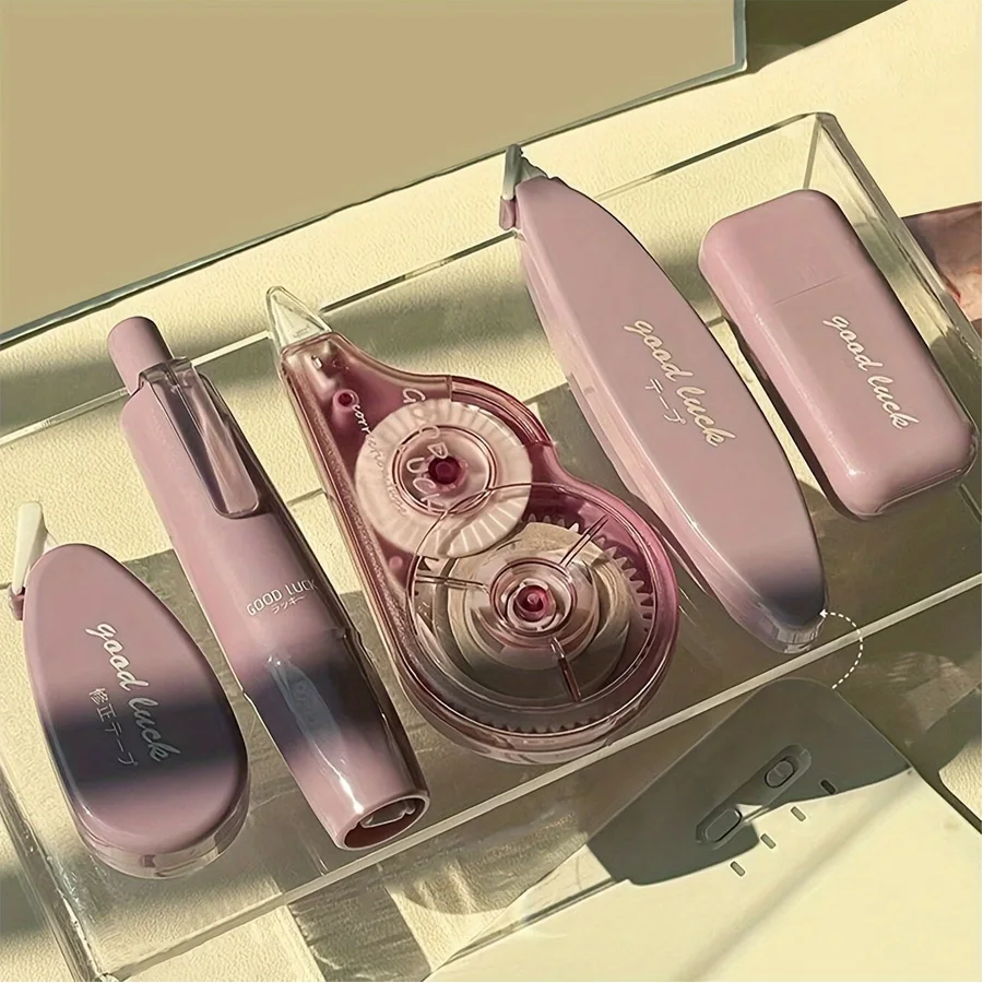 5pcs correction tape,, pink blue green purple, suitable for school home office