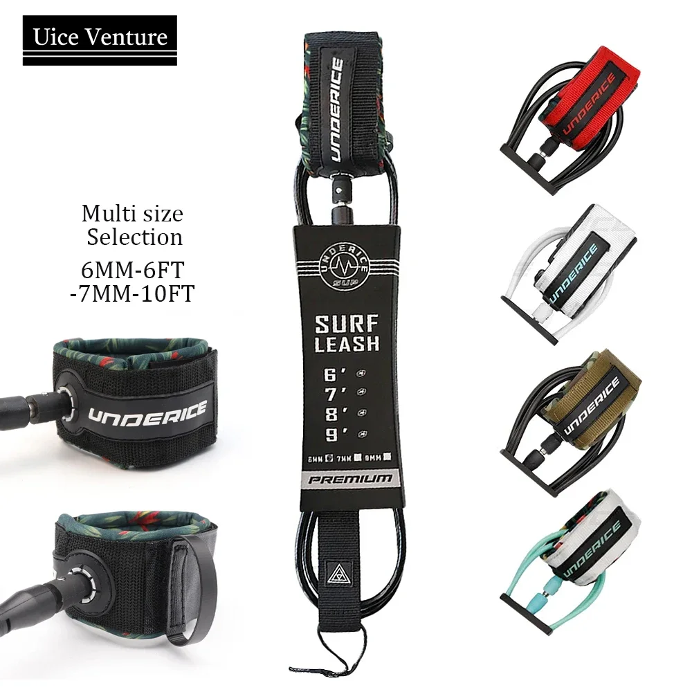 Surf Leash SUP Board 6-10FT Surfboard Leash Surf Leg Rope Surfing Leash For All Surfboard Foot Rope Surf Accessories surf surfboard leash 12ft 7mm coiled leash new design surfboard leash surf leash yep surf pranchas de