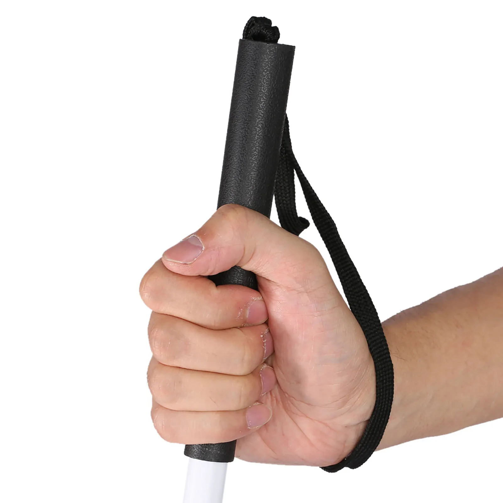 1pcs 127cm 4-Sections Aluminum Alloy Folding Cane Walking Stick with Rolling Tip For The Blind Guide Stick Guide Rod