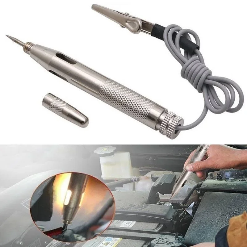DC 6-24V Auto Car Light Circuit Tester Lamp Voltage Test Pen Detector Probe  Diagnostics Tools images - 6
