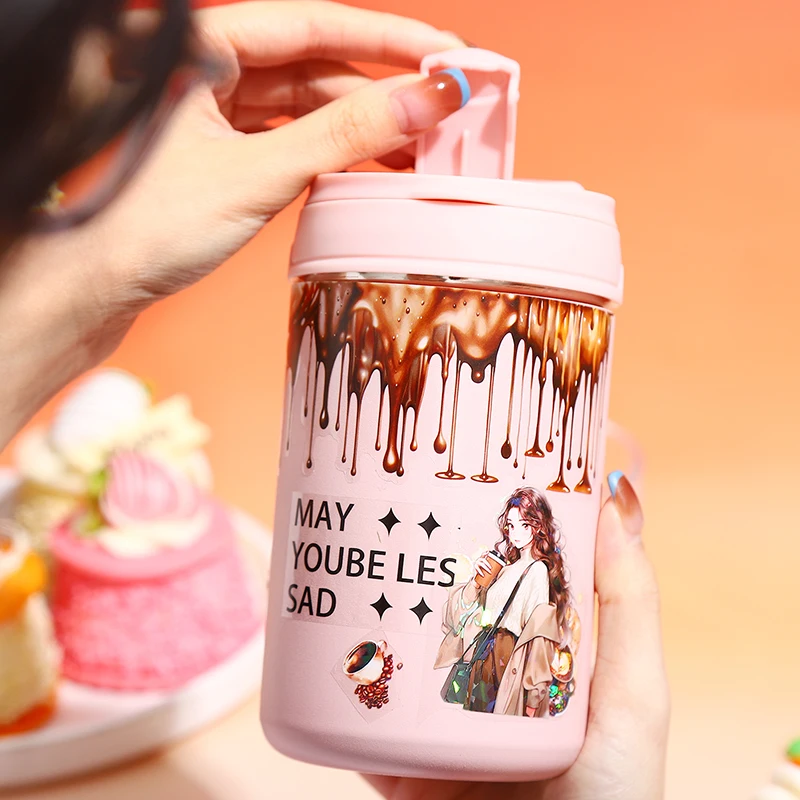 200cm/ Roll PET Washi Tapes Jam Chocolate Sauce Dripping Pattern Hand Scene Creative DIY Cup Photo Frame Photo Decoration Tape 6