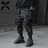 Hip Hop Tactical Cargo Pants Men Ribbons Joggers Trousers 2023 Spring Functional Elastic Waist Fahsion Streetwear Pant 1