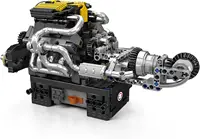 Mould King 10207 PAG Supercar V8 Engine Building Blocks Bricks Technical Car Motorized Simulation Model Electrically Drive Set 2