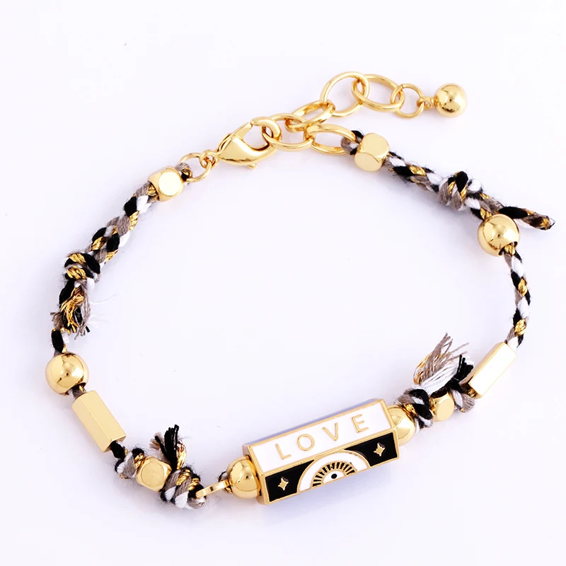 thumbnail image 1 of Pulsera de protección de amor contra el mal de ojo para mujer, amuleto turco anudado con cuentas, joyería Bohemia, fiesta de verano, playa, regalo de San Valentín para ella, 1 of 5