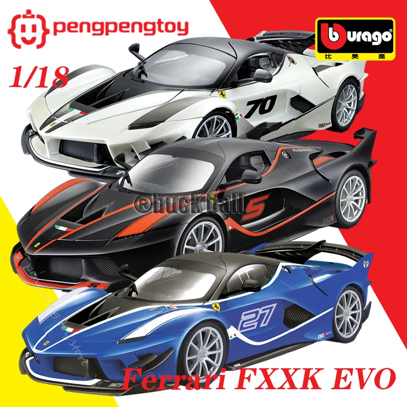 

Bburago 1/18 Ferrari FXX K EVO Super Toys Car Diecast Model Edition Alloy Luxury Vehicle Toys Collection Model Ornament Gift