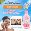 200ml Sunblock Lotion Sunscreen Collagen SPF90 UVA&UVB Ultra Whitening Reduce Fine Lines Even Tone Skin Improves Skin Elasticity 4