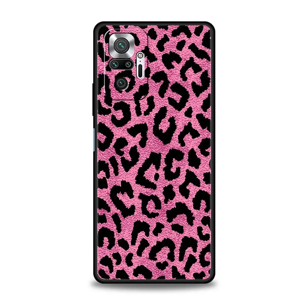 Tiger Leopard Print Floral Phone Case Cover