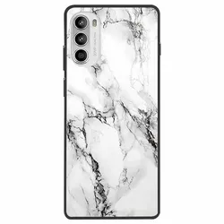 Elegant Marble Design TPU Soft Silicone Bumper Phone Case - Fashionable Protection for Moto G52j 5G (01)