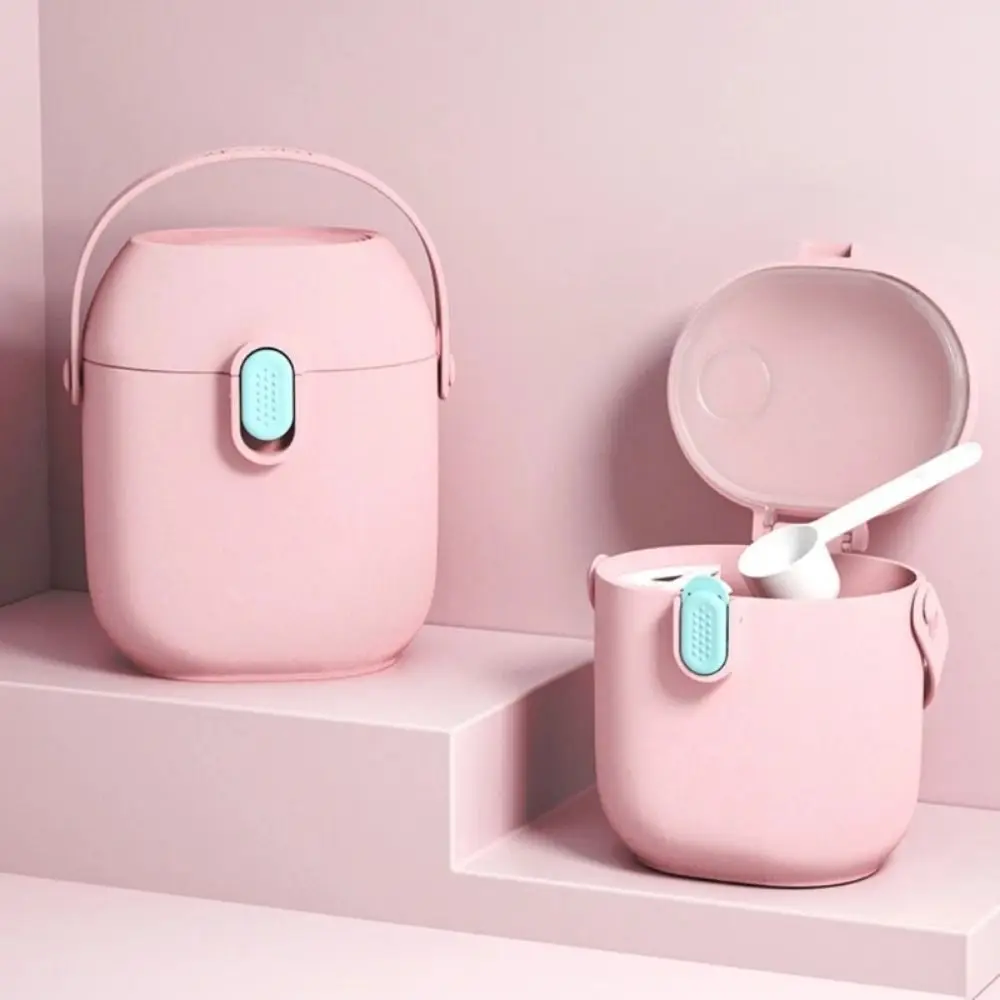 Portable Infant Milk Powder Box Large-Capacity BPA Free Baby Food Storage Box Spoon Separation Sealed Storage