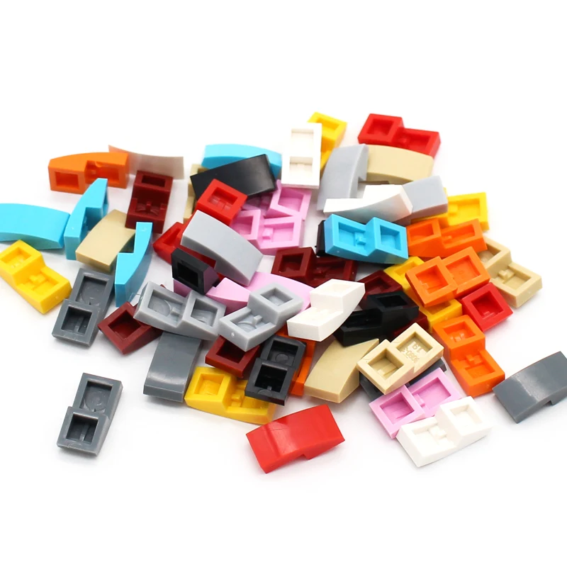 

150PCS Build MOC Compatible Assembles Particles 11477 Slope Curved 2x1x2/3 Building Blocks DIY Educational Toys