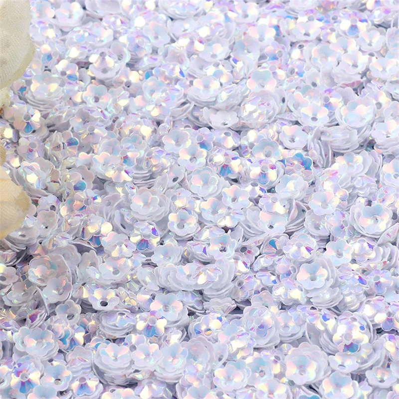 6mm Mix Cup Flower Sequins Paillettes for Crafts Glitter Confetti Nails Art Decoration Sequin DIY Sewing Accessories