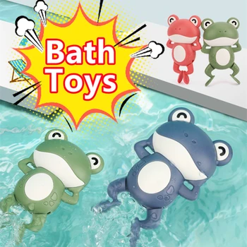 Hot Baby Bath Toys For Children New Baby Bath Swimming Bath Toy Cute rane Clockwork Bath Toy nuoto Water Clockwork Toys 2023