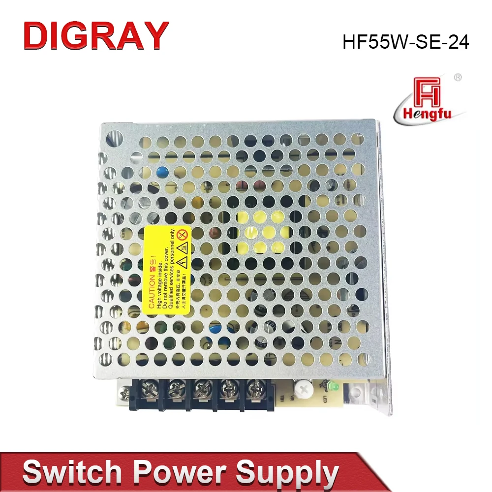 แหล่งจ่ายไฟสวิตชิ่งแบบควบคุมด้วยกระแสตรง DIGRAY Hengfu HF55W-SE-24 220V ถึง 24V แบบเอาต์พุตเดี่ยว ประหยัดพลังงาน 1