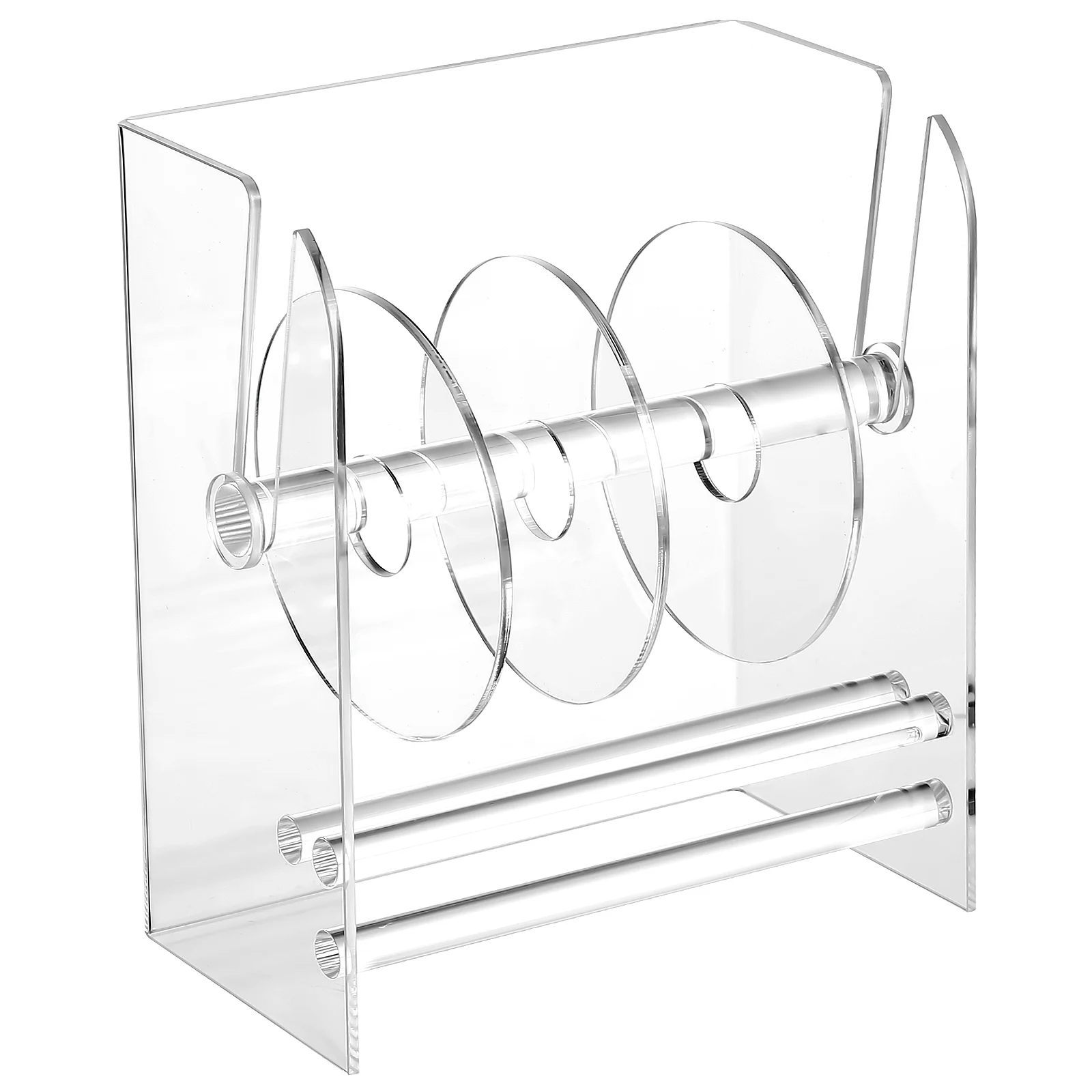 Sticker Dispenser Adjustable Label Dispenser For Office And Home  Clear Acrylic Sticker Roll Holder Organizer Label Applicator