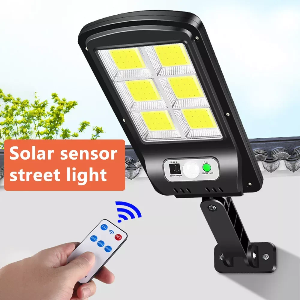 Solar LED Street Light Motion Sensor Remote Control Wall Flood Yard Outdoor Lamp - Image 3