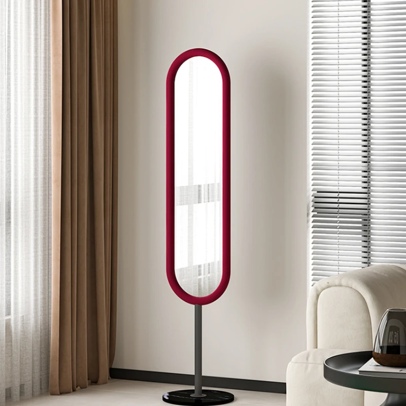 

Luxurious dressing mirror body floor household living room porch bedroom study movable explosio-proof fitting