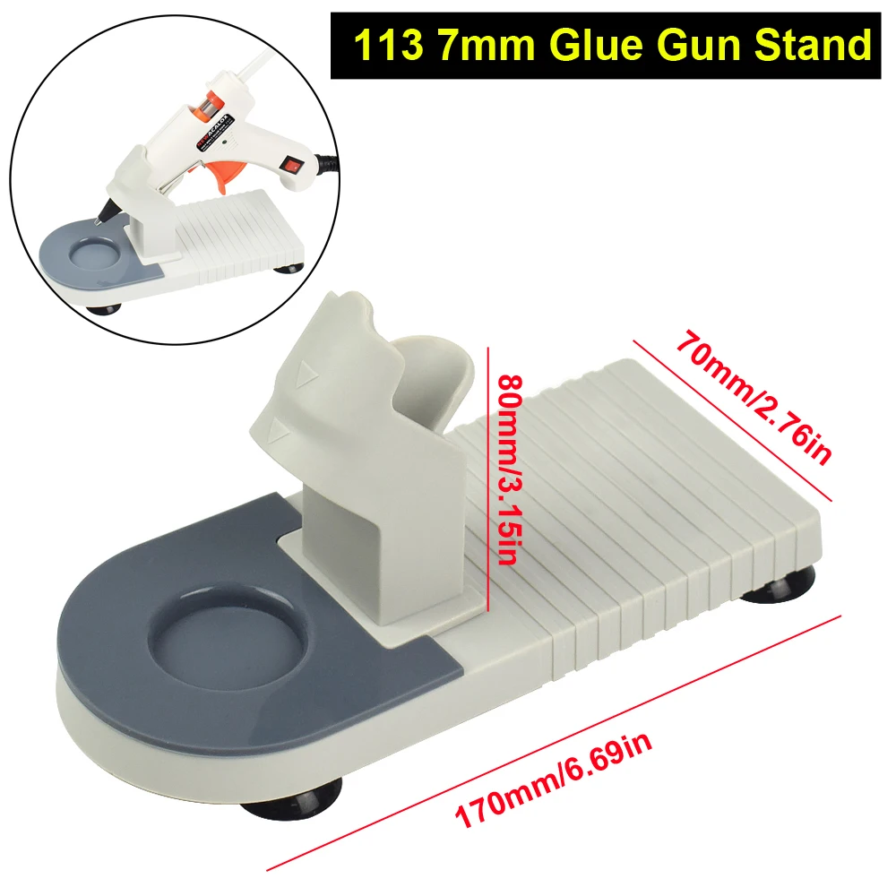 Hot Melt Glue Gun 20W Hot Melt Glue Gun Mini Glue Gun Kit with 20Pcs 7mm Hot Sticks Stand for Home DIY Craft Tool