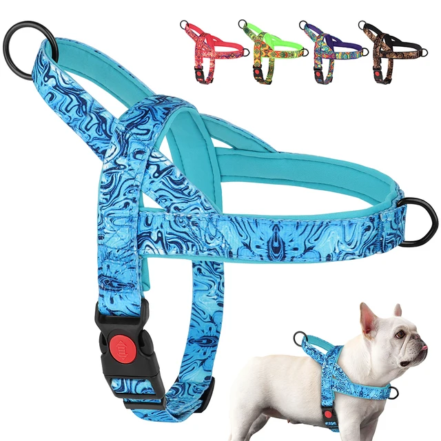 Nylon Dog Harness No Pull Strong Dog Harnesses Adjustable Pet Walking Training Vest For Small Medium Large Dogs Pitbull Bulldog Nylon Dog Harness No Pull Strong Dog Harnesses Adjustable Pet Walking Training Vest For Small Medium Large Dogs Pitbull Bulldog