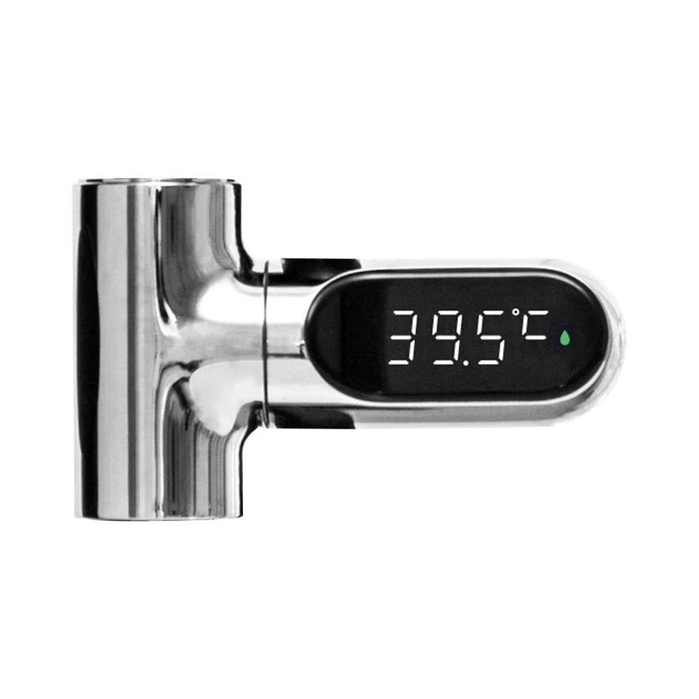 LED Display Water Shower Thermometer Self-Generating Electricity Water Temperature Monitoring Baby Care Smart Temperature Meter