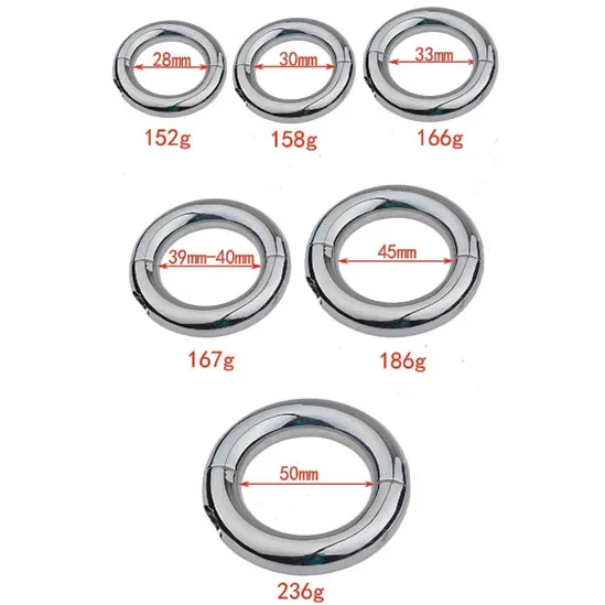 Male Scrotum Testis Restraint Heavy Cock Penis Rings Metal Chastity Device Ball Stretcher Sex Toys for Men Gay Delay Ejaculation