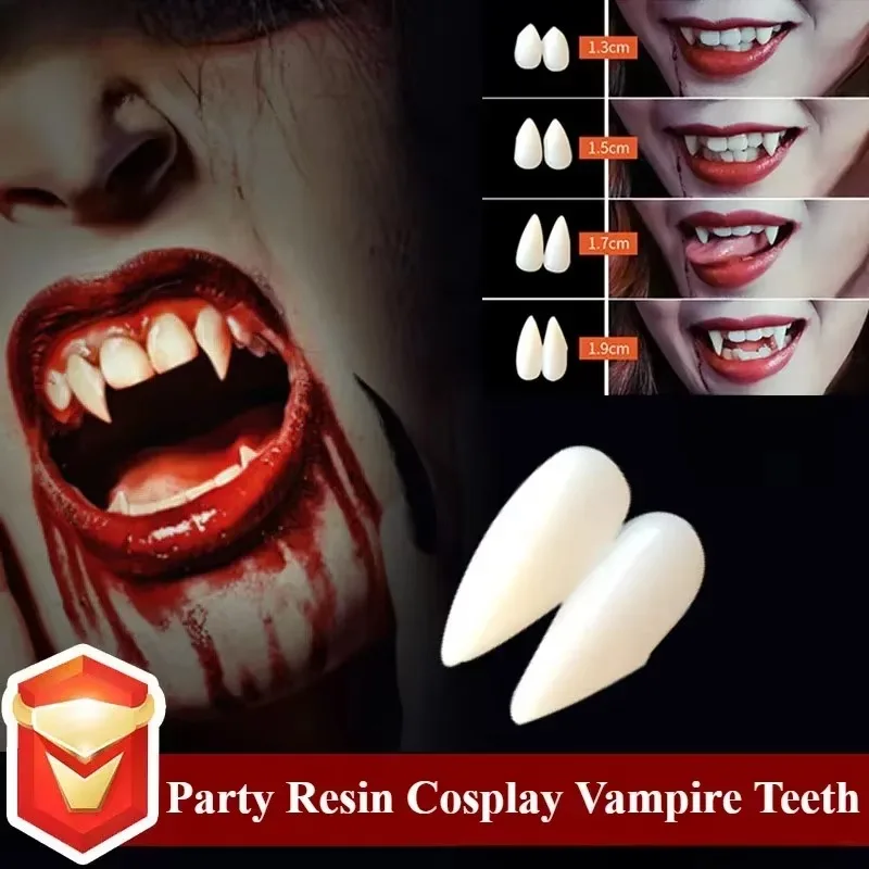 Spooky Halloween Vampire Teeth with Adhesive