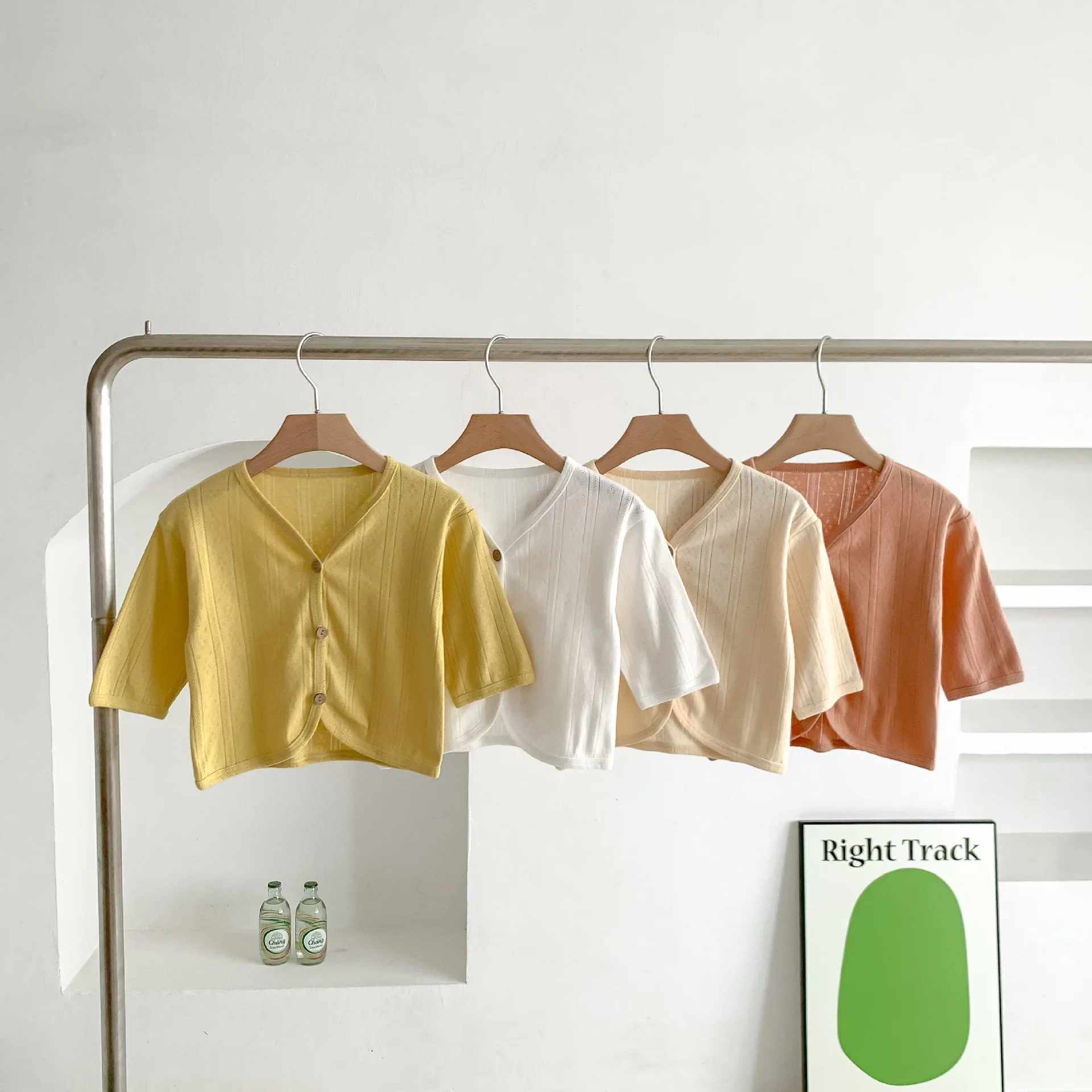 

Kids Mosquito Cardigan Thin Knit Jacket Summer Autumn Breathable Baby Coats Solid Color Boys Girls Knitwear Infant Clothing 0-3Y