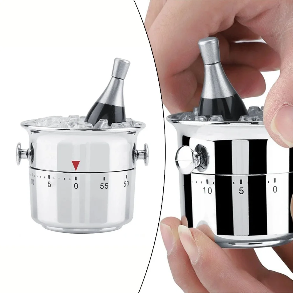 Kettle Shaped Mechanical Kitchen Timer Burronwood