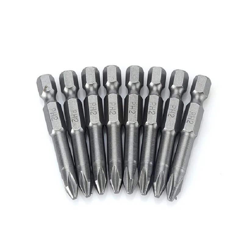 PH2 50mm 경도 마그네틱 크로스 헤드, 전동 드라이버 도구 액세서리 포함