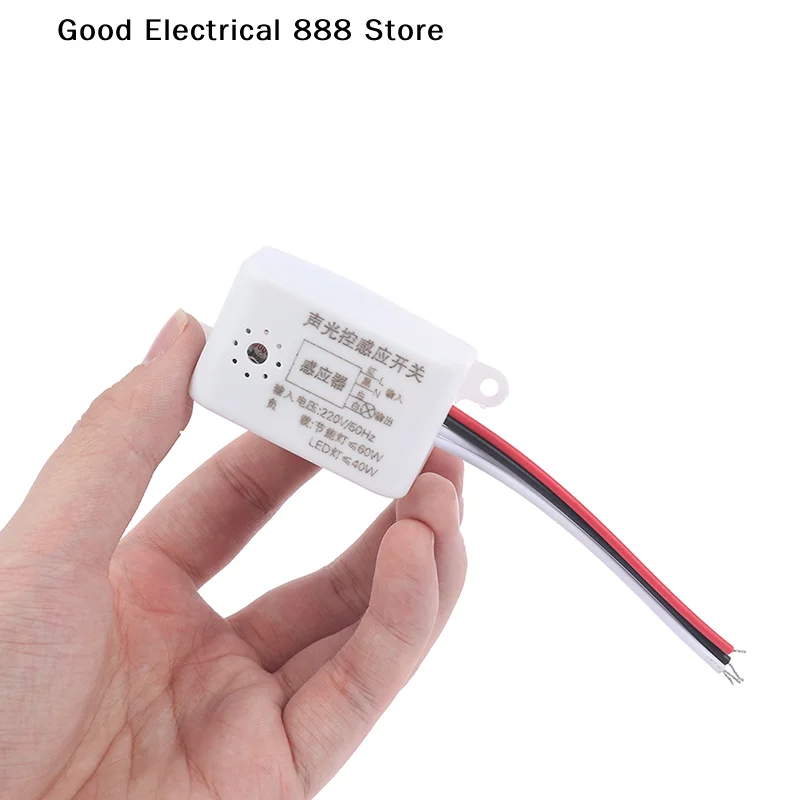 220V Indoor Voice-Activated Intelligent Light Switch with Automatic On/Off Sensor Control