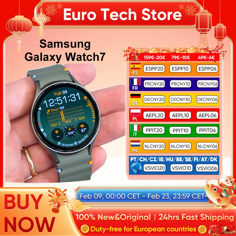 Smartwatch Samsung Galaxy Watch 7 z EU za $164.76 / ~596zł Smartwatch Samsung Galaxy Watch 7 z EU za $164.76 / ~596zł