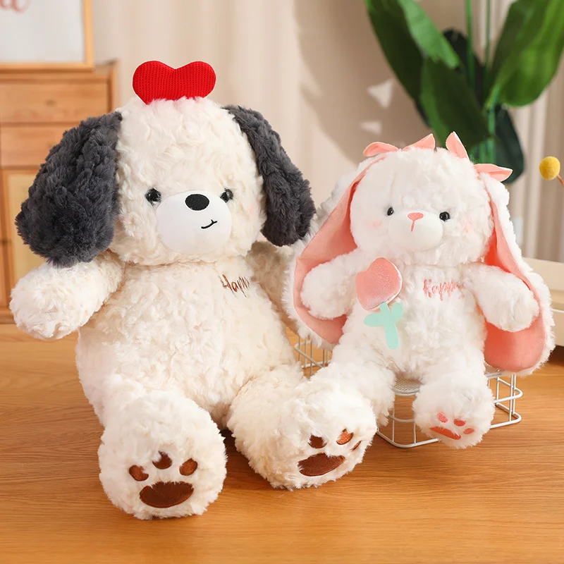 Cute Chubby Stuffed Bunny Bear Puppy Plush Toy Kawaii Soft Kids