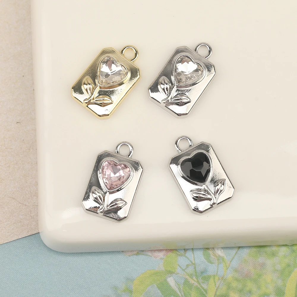 

Cordial Design 50Pcs 11*17MM Flower/DIY Making Charms/Rhinestone/Hand Made/Jewelry Findings & Components/Jewelry Accessories