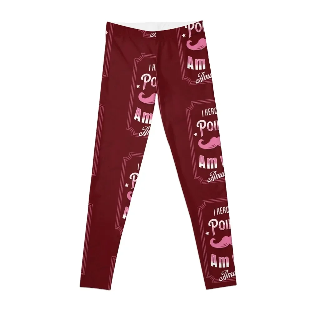 Poirot Non È Amused-Leggings Con Tavolozza Rossa Pantaloni Sportivi Da Donna Svasati Per Leggings Da Donna Per Ragazze