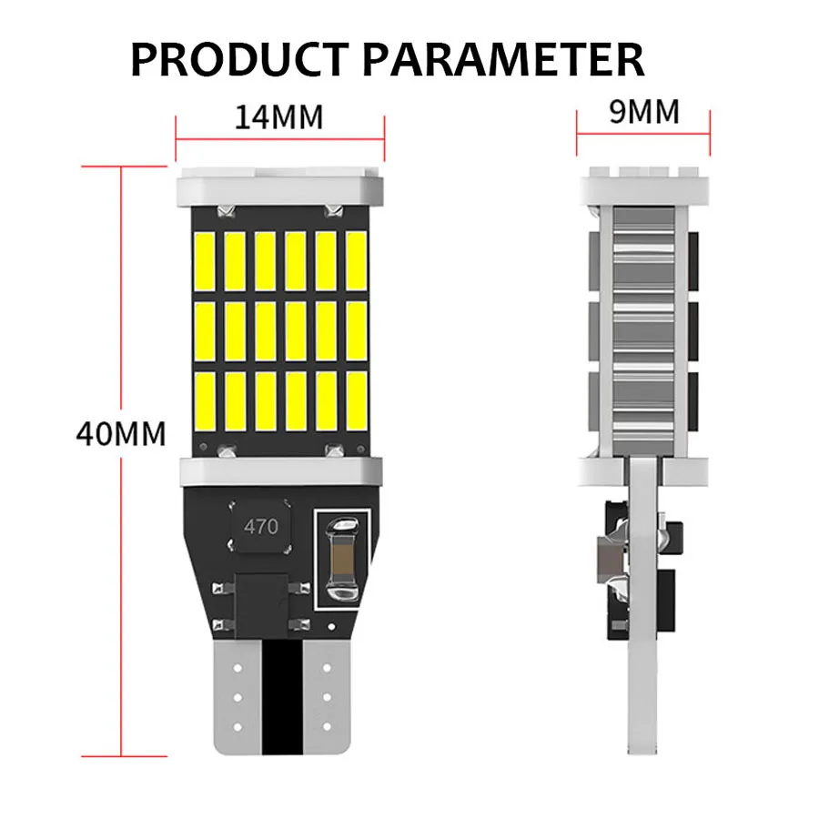 LED ĵ  , ſ  ȣ  극ũ  , 4x T15, W16W, 921 912, T16, T10, 902, 45LED, 12V ȭƮ
