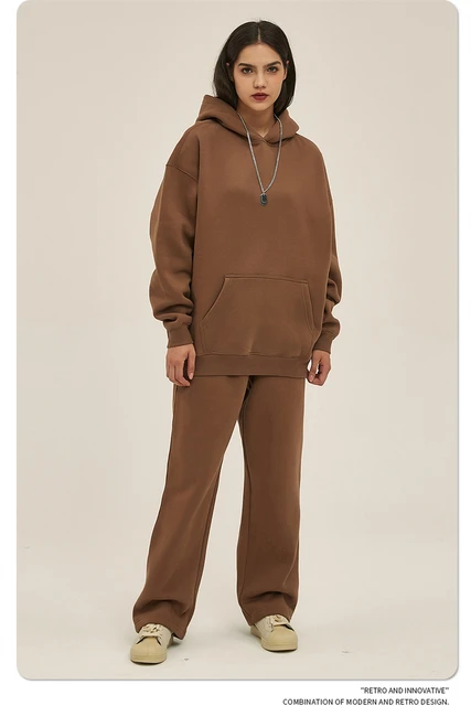 ZODF New Thick 350gsm Fleece Hooded Hoodies For Men Unisex